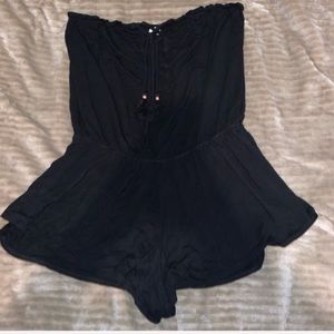 Aeropostale Other - black strapless romper cross string Aeropostale Other - black strapless romper cross string